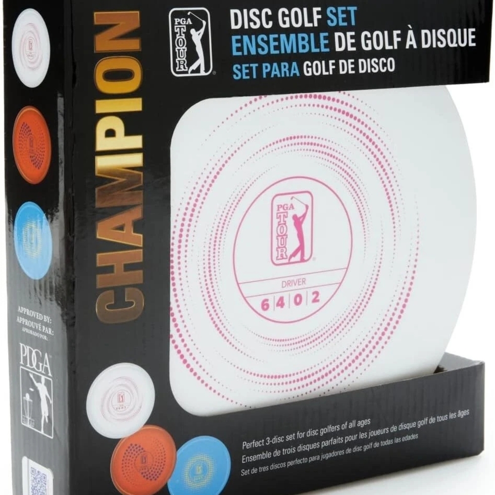 PGA Tour Champion Disc Golf Set - White, Orange, Blue